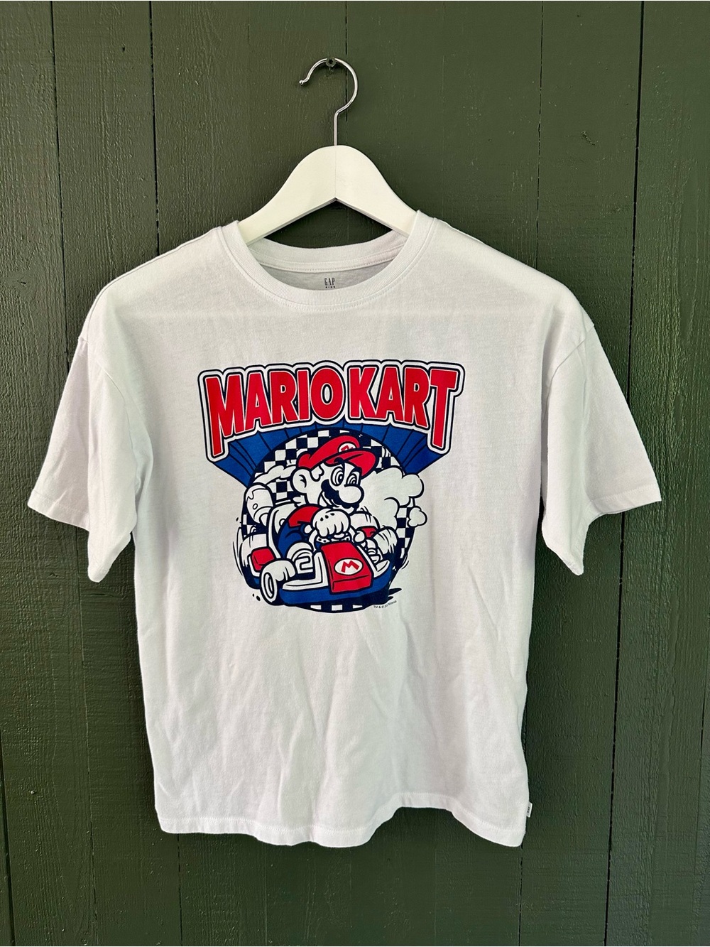 GAP Kids White Mario Kart Graphic Tee